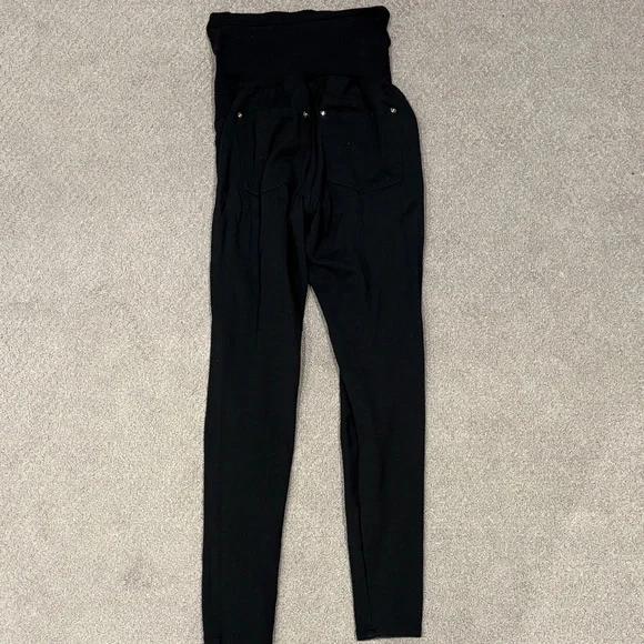 Pea in a Pod maternity leggings in black size XS for work back pockets - Picture 6 of 7